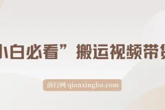 小白必看！搬运视频带货玩法，不限流不封号，纯自然流日入1000+