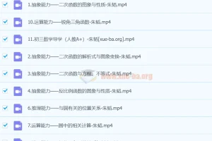 2025朱韬初三中考数学秋季上 – 暑假A+课程