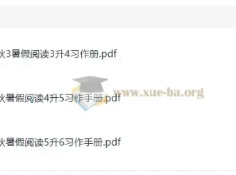 25年3-6年级小学语文《一本暑假习作手册》