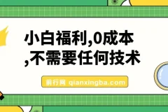 小白福利：微信文章阅读0成本变现项目
