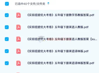 2024 春《实验班提优大考卷》