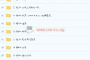 Lance 初中英语深度进阶词法专题课程