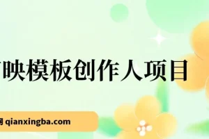 剪映发布模板项目：简单易学，助力小白开启剪辑变现之路