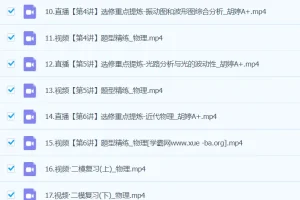 胡婷2024高三高考物理二轮A+春季班