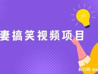 夫妻搞笑视频项目：虚拟资源变现新玩法，月入10w+