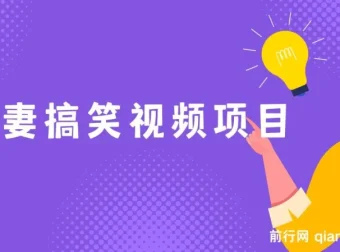 夫妻搞笑视频项目：虚拟资源变现新玩法，月入10w+