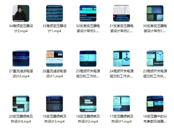 开关电源中的磁性元件课程 – 周洁敏（共35讲）