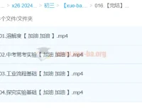 2024中考化学复习冲刺课程