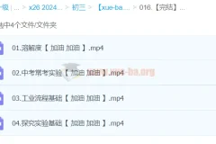 2024中考化学复习冲刺课程