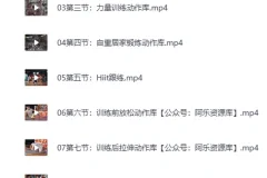 B站零基础减脂塑形课程：男女适用（完结）