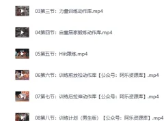 B站零基础减脂塑形课程：男女适用（完结）