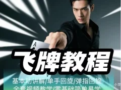《飞牌教程：最核心手法教学，揭秘赌神同款技巧》