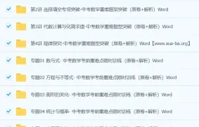 中考数学重难点专题训练：原卷与解析Word文档