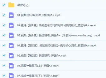 2024高三高考英语林懿琼A+春季班课程