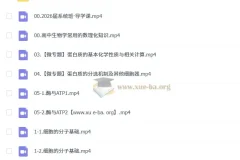 2026年张鹏高三生物高考一轮复习课程