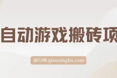 全自动游戏搬砖项目：单账号日收益可观，支持矩阵操作