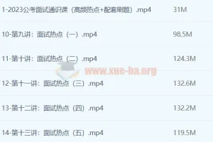 远山2023公考面试通识课（理论+刷题）