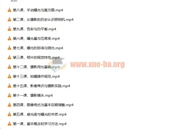 赵钢摄影基础研习班：影音制作教程