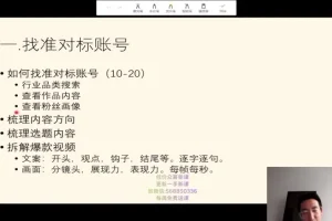 三农短视频起号秘籍：IP定位与商业模式课程