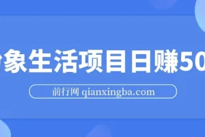 粉象生活项目：日赚500指南