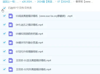 王双林2024高三高考英语春季班