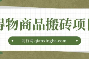 得物商品搬砖项目：低买高卖的盈利项目