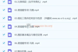 冯美2023初三数学A+暑假班课程