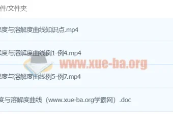 董璇璇初中化学：1课时轻松搞定溶解度与溶解度曲线