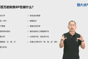 财务BP实战指南：黄海特训营，从入门到年薪百万