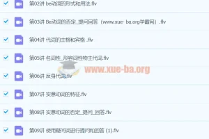 小学英语语法入门50课视频讲解教程