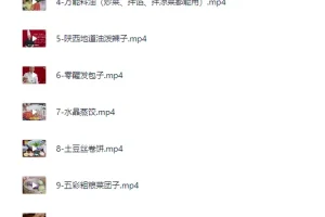 品诺王老师20套家庭面食面点私房视频课程