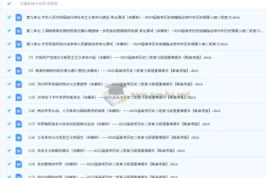 新高考版2025届高考历史二轮复习易错重难提升练习（含解析）