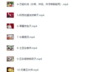 品诺王老师20套家庭面食面点私房视频课程