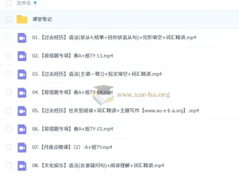 2024 – 2025 万雨露初二英语A+全年课程（暑假、秋季、寒假、春季班）