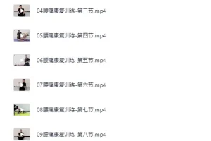 腰痛运动康复课程：多样训练助力腰部健康