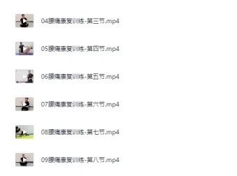 腰痛运动康复课程：多样训练助力腰部健康