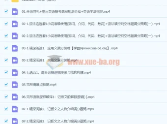 2024龙坚高三高考英语一轮复习课程