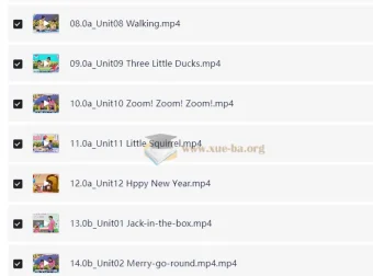 清华幼儿英语启蒙动画48集全