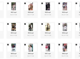 美女街头随拍视频素材集合