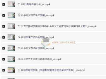 徐晓箐2024高三高考政治暑假班