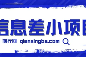 新手也能玩赚的信息差小项目：全套工具助力轻松日赚百元