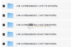 25春七彩课堂1 – 9年级下册统编版语文教学资源包