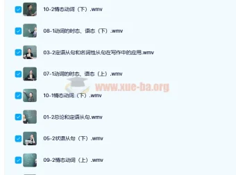 高中英语核心语法：从句及动词快速提升班（极速版）