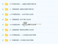 陈潭飞 2025 初三化学中考培训班（春下·全国版·A+）