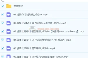 成功化学 2024 高中高二化学 A+春季班课程