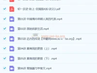 2024 A+ 初中初一历史秋季班课程