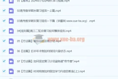 2024高三高考数学：王伟数学二轮寒假班课程