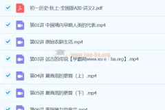 2024 A+ 初中初一历史秋季班课程