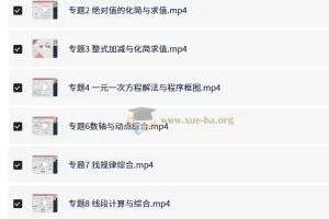 朱韬《30天搞定初中数学》课程