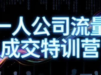 郭拽拽一人公司流量成交特训营：4天掌握商业变现进阶之道
